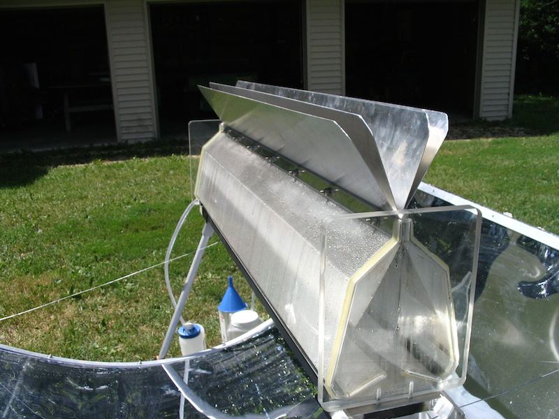 Depurador solar casero de agua.