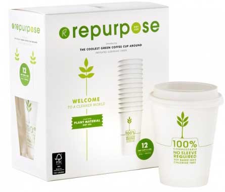 Tazas de café 100% compostables