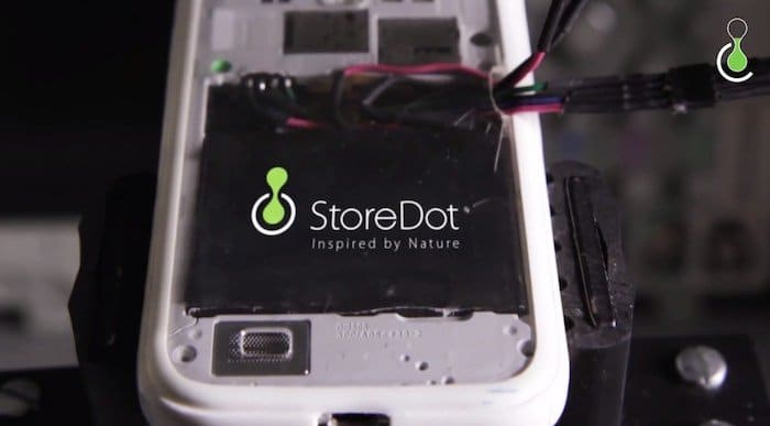 StoreDot Batería de carga ultra rápida