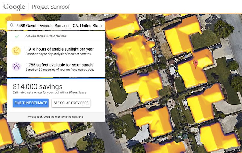 Sunroof Google