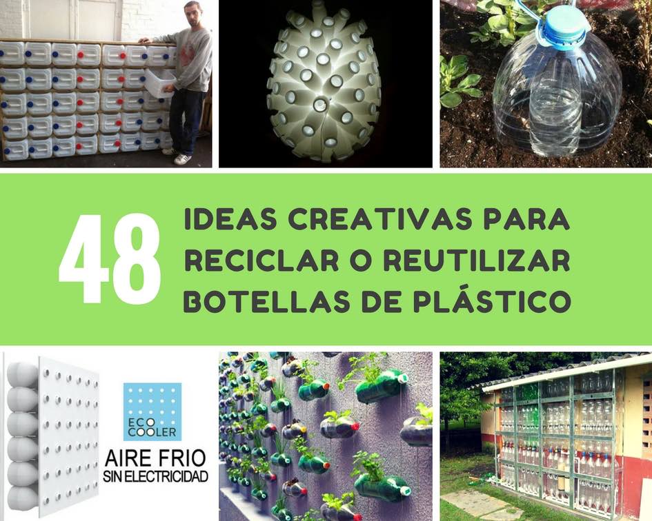 Ideas creativas para reciclar o reutilizar botellas de plástico