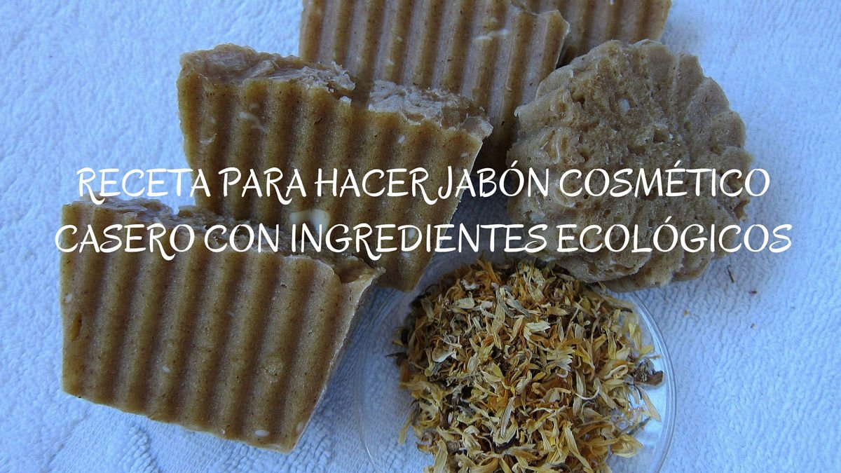 Colaborar con Barriga perdonado Receta para hacer jabón cosmético casero con ingredientes ecológicos
