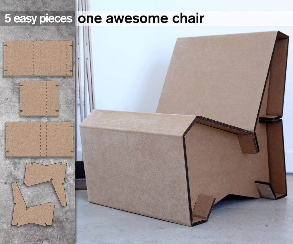 Como hacer un sillón de cartón
