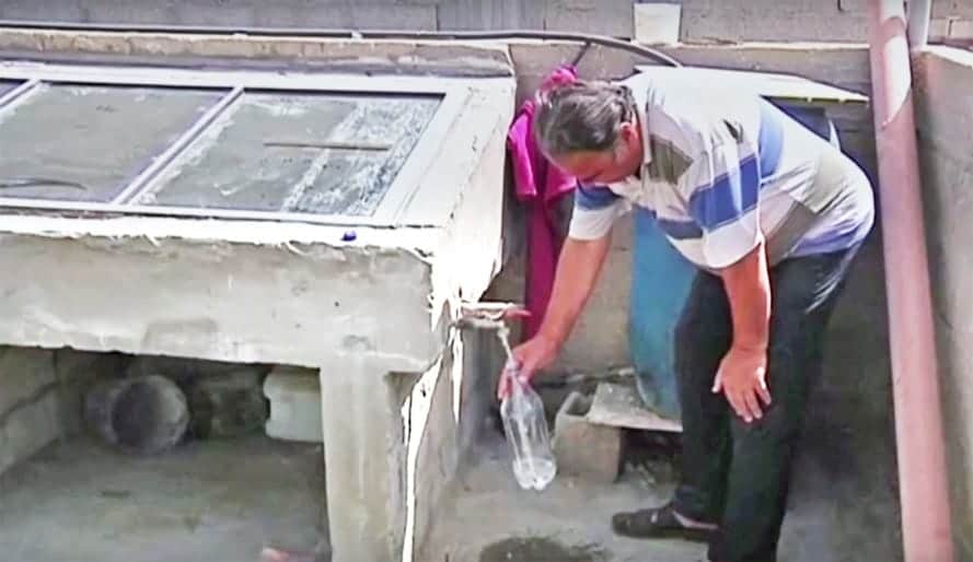 Máquina de depuración solar casera Gaza
