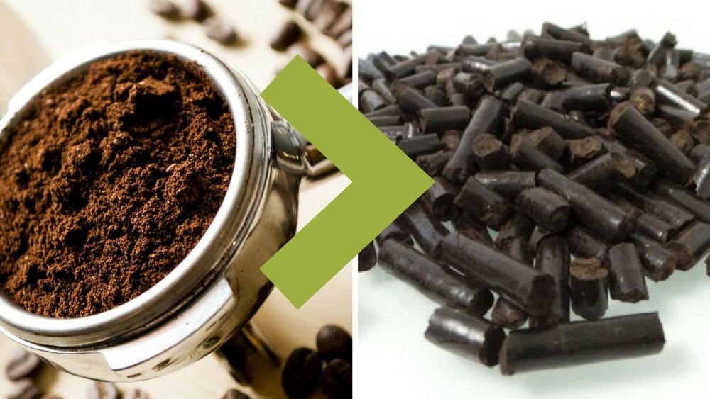 Reciclaje: así se transforma el café en pellets para calderas