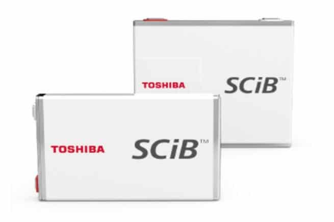 Toshiba baterías recargables SCiB