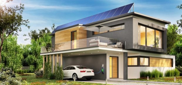 Casa-solar-coche-electrico