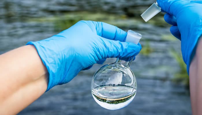 Muestra de agua