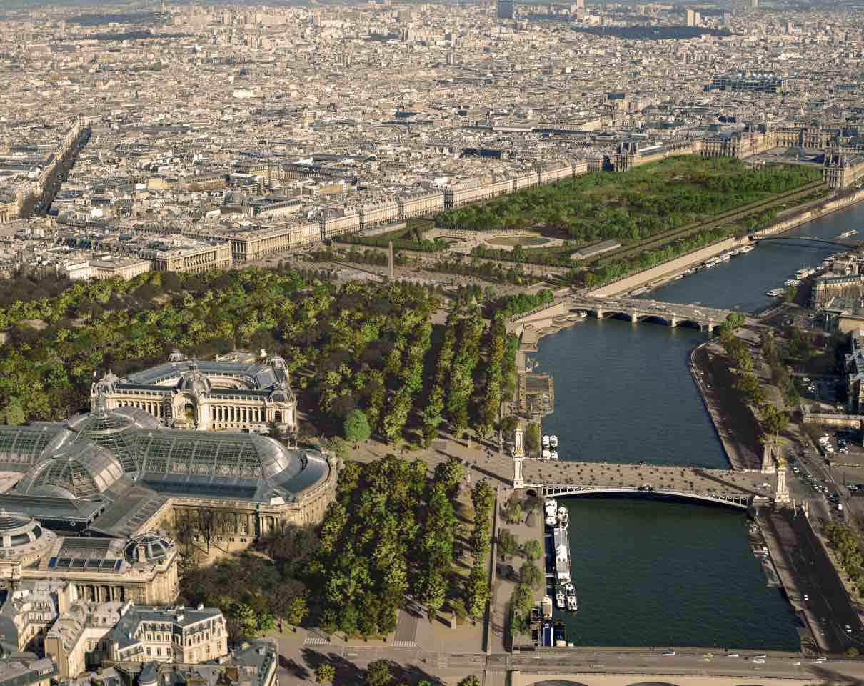 París transformará los Campos Elíseos en un "refugio para plantas y