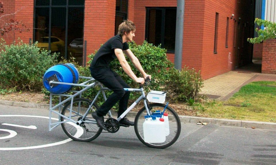 SpinCycle lava tu ropa mientras montas en bicicleta