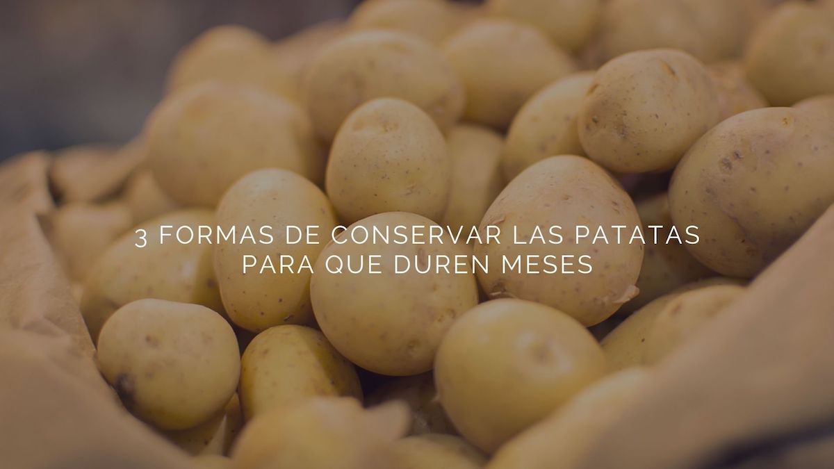 3 formas de conservar las patatas para que duren meses