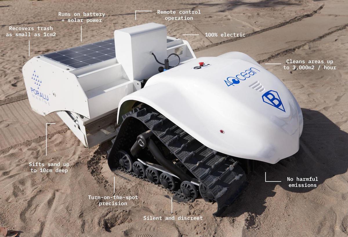 BeBot, el robot solar diseñado para mantener limpias las playas