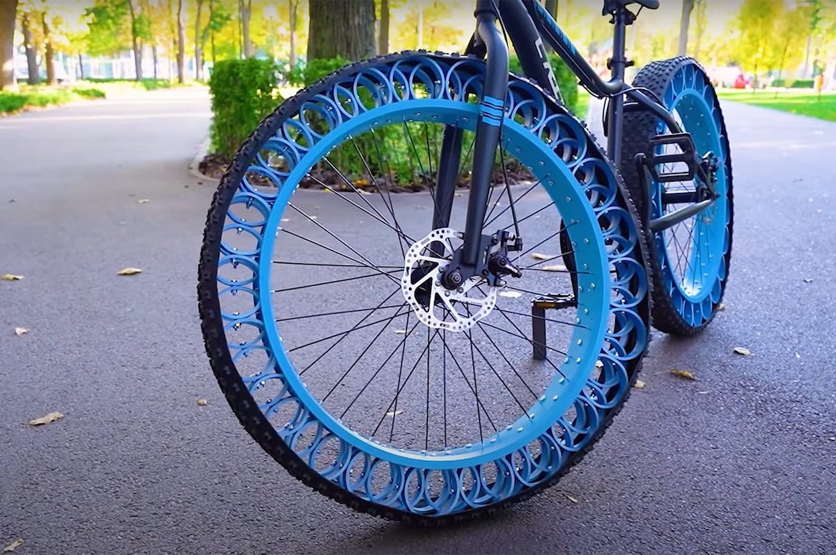 Final envío vecino Haz tus propios neumáticos de bicicleta sin aire inspirados en la NASA  usando sólo tubos de