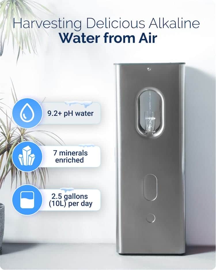 Kara Pure, la máquina capaz de extraer 10 litros de agua potable al día del aire