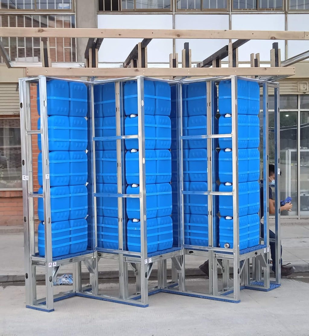EKOMURO H2O+ Urban Concepts, sistema modular para la recogida de agua de lluvia sin obras