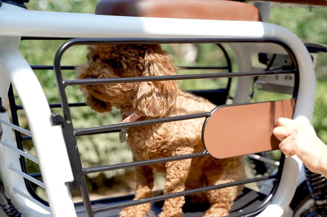 Mopet, la primera e-scooter con compartimento seguro para que tus perros de