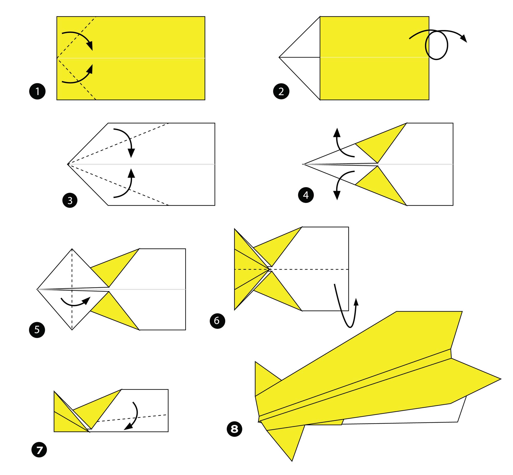 postura incondicional interrumpir Cómo hacer un avión de papel que vuele mucho tiempo + 10 plantillas