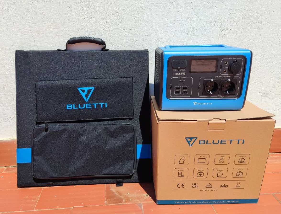 Analizamos la Bluetti EB55, estación solar + panel solar portátil, una estación de energía portátil de última generación.