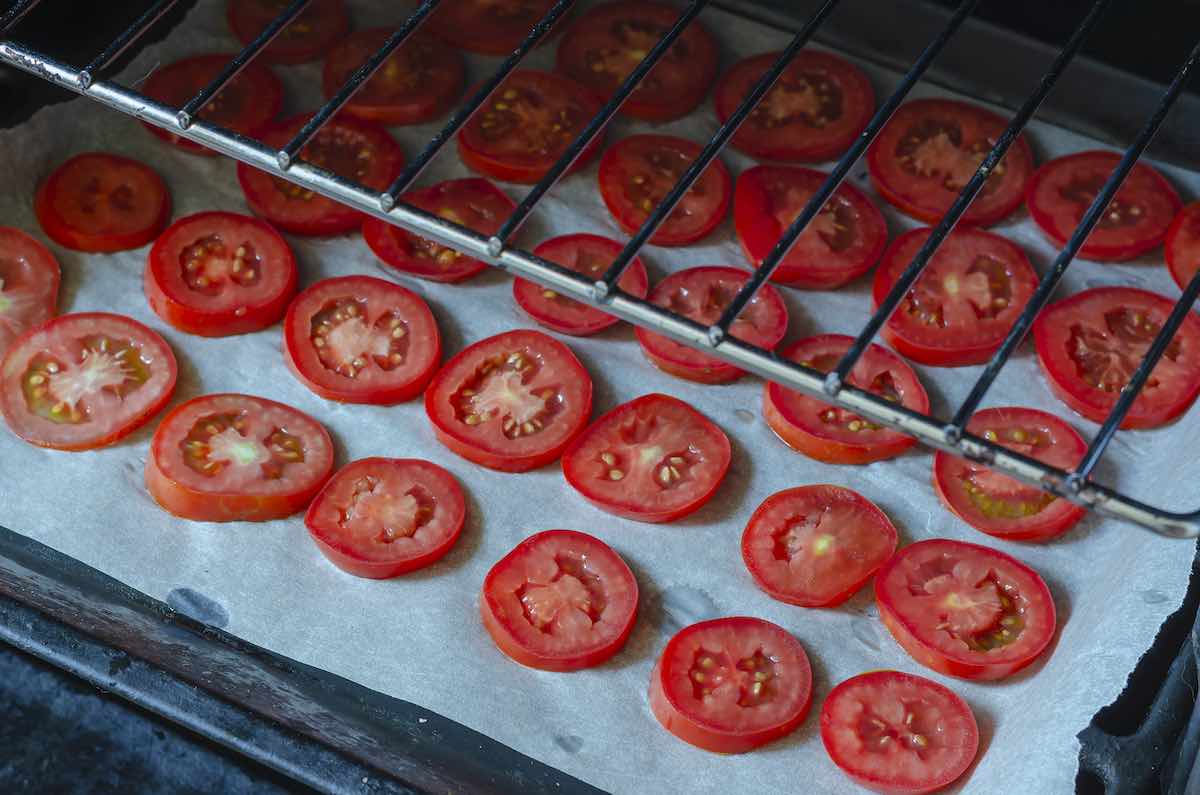 Rodajas de tomate deshidratados
