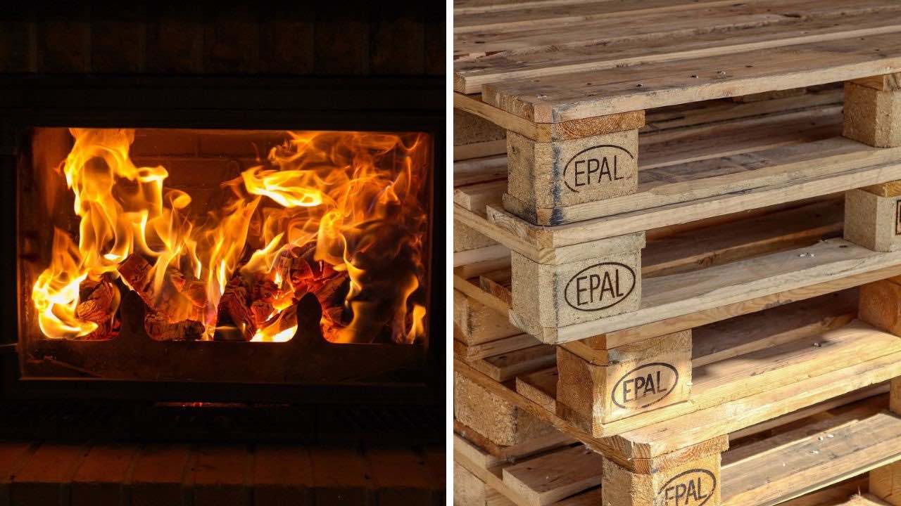 ¿Se puede utilizar madera de palet en una estufa o chimenea de leña?