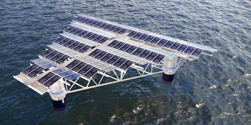El primer parque solar marino de Japón abastecerá de energía a Tokio con barcos robot autónomos con baterías