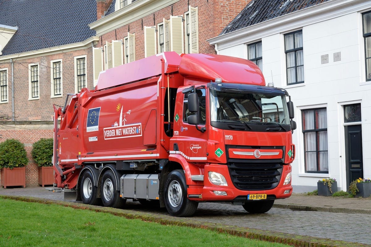 Las pruebas de camiones de basura impulsados por hidrógeno en los Países Bajos están demostrando ser todo un éxito