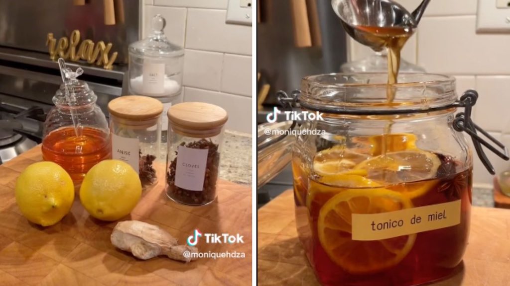 Tónico de miel para combatir los resfriados viral en TikTok