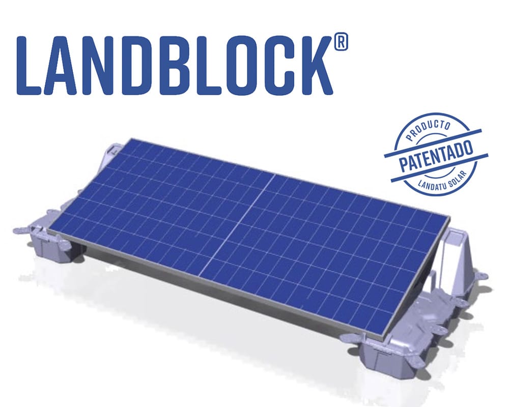 Landblock, la alternativa patentada en España al bloque de hormigón para la instalación rápida y económica de placas solares