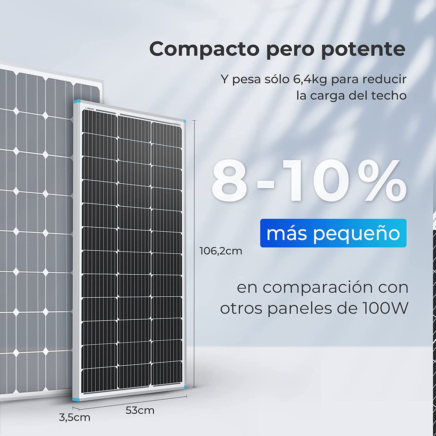 Comprar Panel solar monocristalino Me Solar 12V 100W