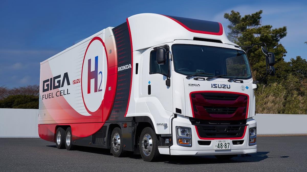 GIGA FUEL CELL, el nuevo camión de gran tonelaje impulsado por células de combustible desarrollado por Isuzu y Honda