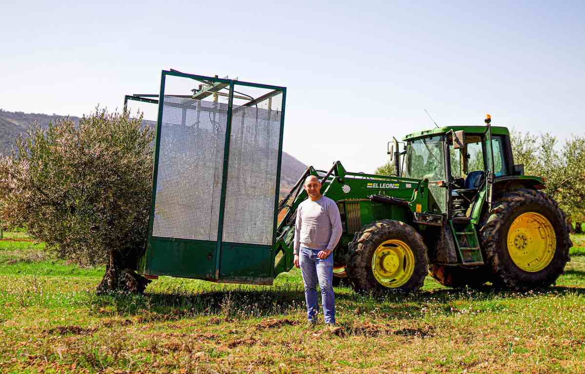 Tomanseka, la máquina patentada por un agricultor español para coger aceitunas de forma más eficiente