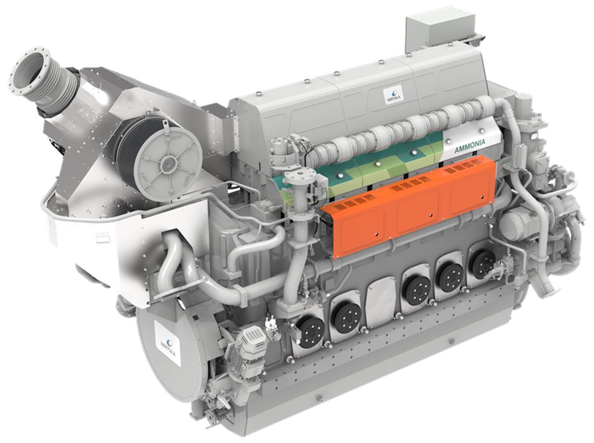 Wärtsilä lanza el primer motor de amoníaco de 4 tiempos del mundo para aplicaciones marinas