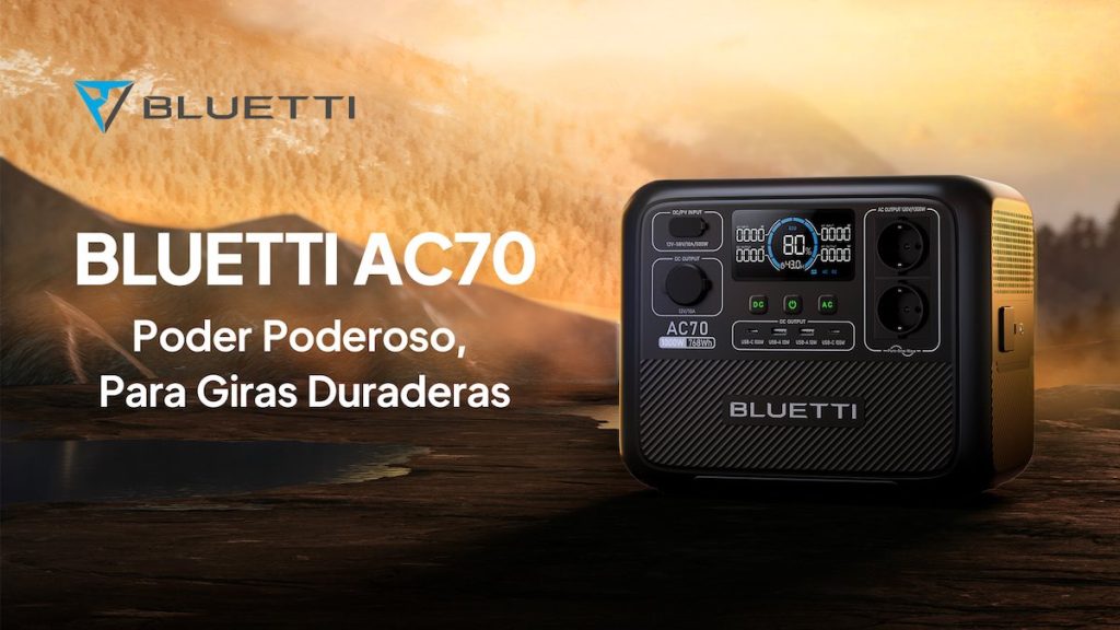 BLUETTI presenta la Estación de Energía Portátil AC70 en Europa