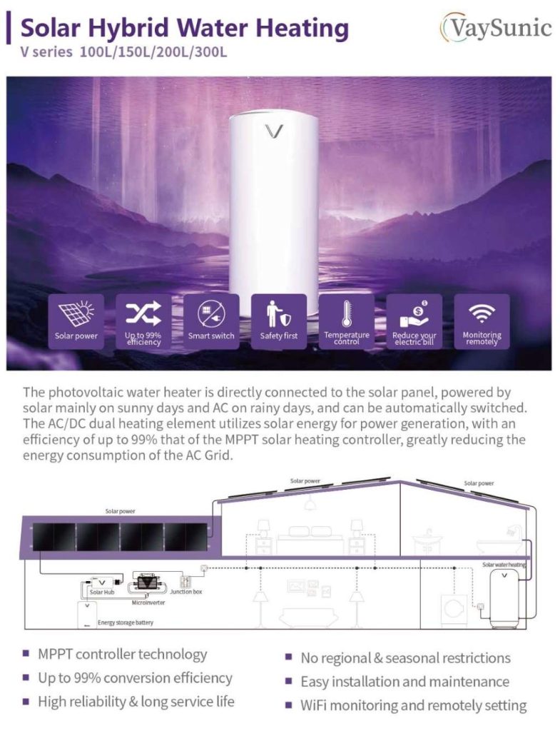 Solar Hybrid Water Heating V Series