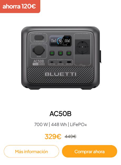 Promoción BLUETTI AC50