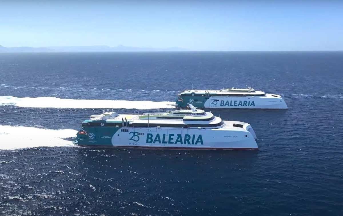 La española Balearia usará nuevos fast-ferries 100% eléctricos para operar el primer corredor verde España-Marruecos