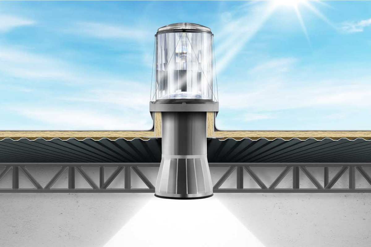 Solatube SkyVault, el sistema de iluminación natural para grandes espacios con techos altos sin electricidad