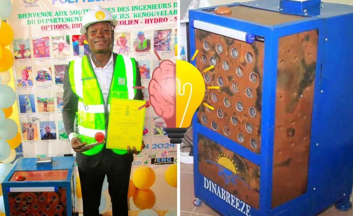 Ingeniero camerunés crea un sistema de refrigeración solar adiabática por aire basado en terracota que funciona sin electricidad ni gases refrigerantes